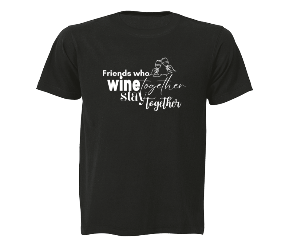 Black ladies graphic wine tee unisex