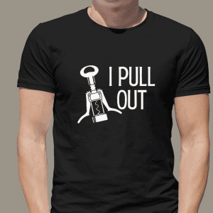 Man wearing a black graphic tee