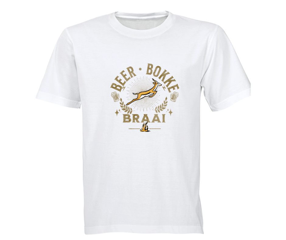πΊππ₯ BEER BOKKE BRAAI β The Ultimate South African T-Shirt - Image 4