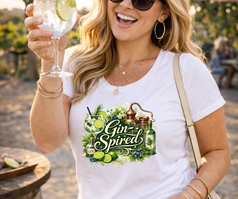 Wine-Ot Gin-Spired Tee | Gin Themed Tee | Gin Tee