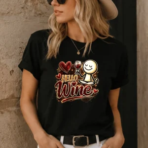 Wine-Ot Hello Wine Tee | Wine Tee | Wine Themed T-Shirt