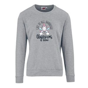 Life is All Rainbows, Unicorns & Wine Sweater