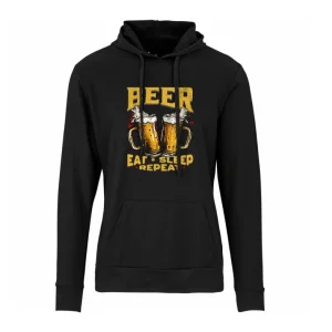 Wine-Ot Eat Beer Sleep Repeat Hoodie | Beer Lover Tee
