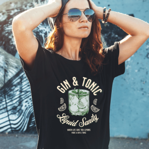 Wine-Ot Gin & Tonic is Liquid Sanity Tee | Ginn T-Shirt | Gibe Lover Tee