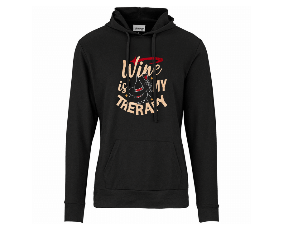Wine Is My Therapy Hoodie