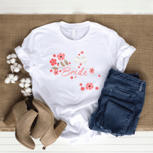 Bride Floral & Fizz Tee