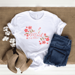 Maid of Honour Tee – Floral & Fizz
