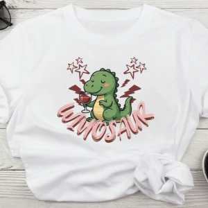 Wine-Ot Winosaur Tee | Dinosaur Tee | Wine Themed T-shirt