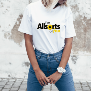 white allsort of fun graphic tee men