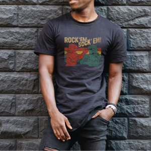 retro rock em sock tee