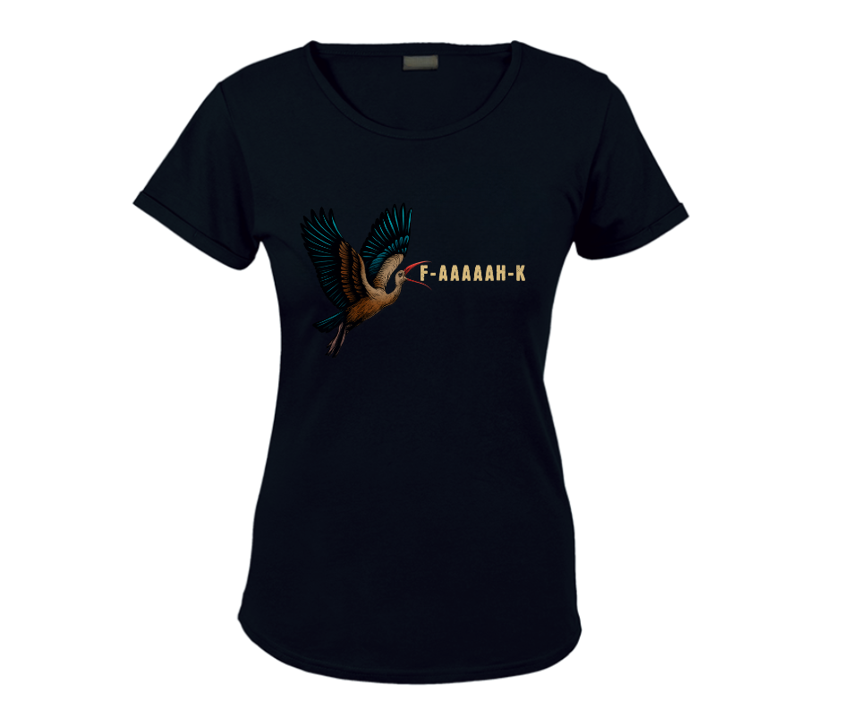 a black hadida graphic tee ladies