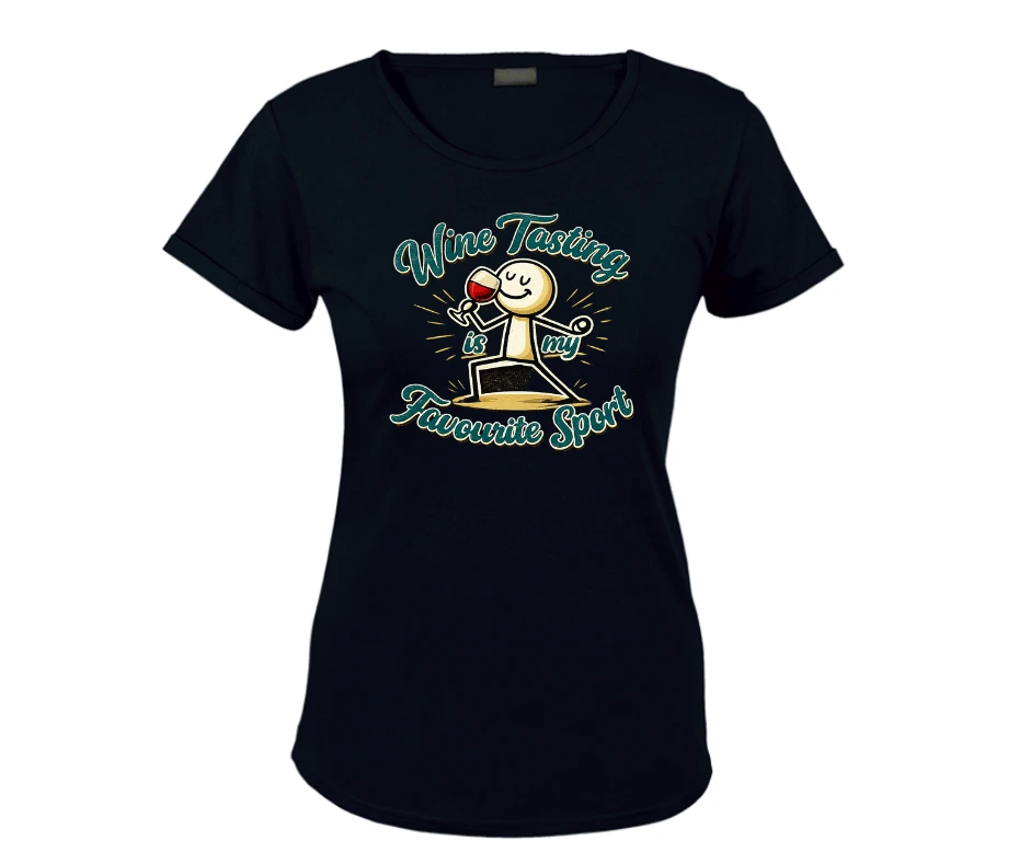 White graphic WTF Wine Tasting friends tee | Wine Themed Tee | Wine T-Shirt