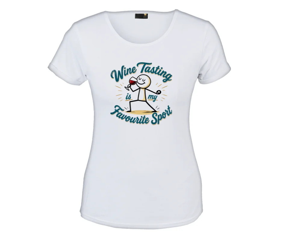 White graphic WTF Wine Tasting friends tee | Wine Themed Tee | Wine T-Shirt