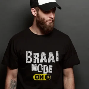 Wine-Ot Braai Mode On Tee | Braai Themed T-Shirts | Wine-Ot T-Shirts