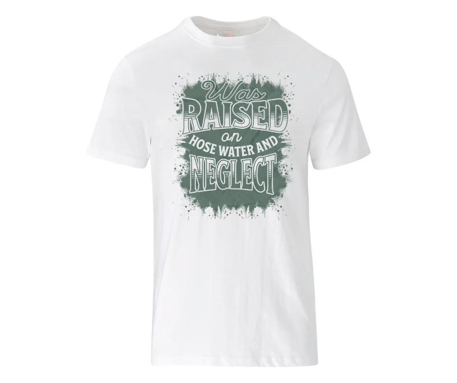 Wine-Ot Raised on Hose Water & Neglect Graphic T-Shirt | Old School T-Shirts | Wine-Ot T-shirt