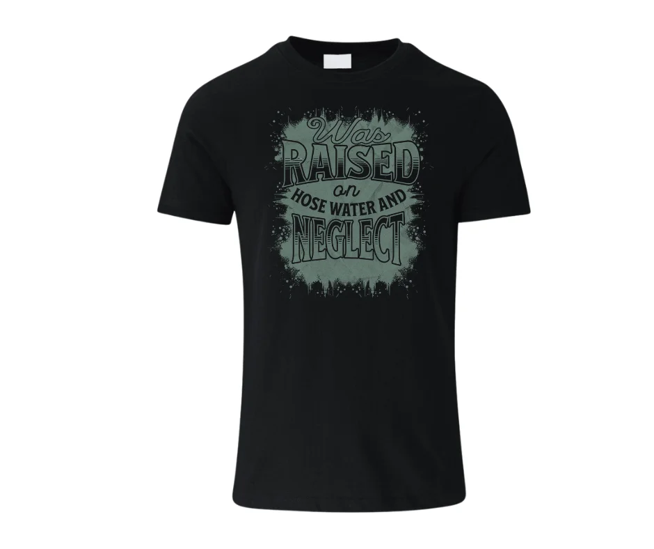 Wine-Ot Raised on Hose Water & Neglect Graphic T-Shirt | Old School T-Shirts | Wine-Ot T-shirt