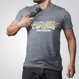 Wine-Ot Young Spirit, Old Body – I Make Sounds Now T-Shirt | Old School T-Shirts