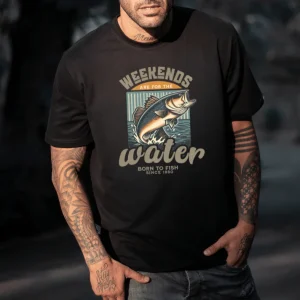 Wine-Ot Weekends Are for the Water T-Shirt | Fishing T-Shirt