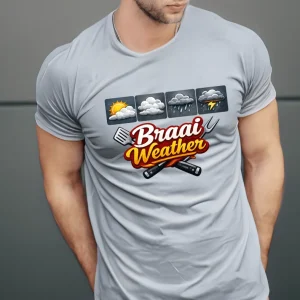 Wine-Ot Braai Weather Tee | Braai Themed T-Shirt | Braai Tee's