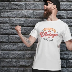 Wine-Ot Rock Old Just Vintage – Made of Stories T-Shirt | Old School T-Shirts