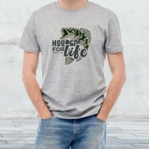 🎣 Hooked for Life T-Shirt | Hooked on fishing t-shirt