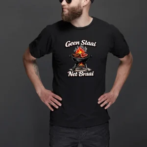 Wine-Ot Geen Slaai, Net Braai T-Shirt | Braai Themed T-shirts | Wine-Ot Tee's