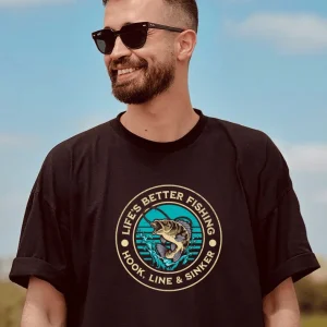 Life’s Better Fishing – Hook, Line & Sinker T-Shirt | life’s better fishing shirt