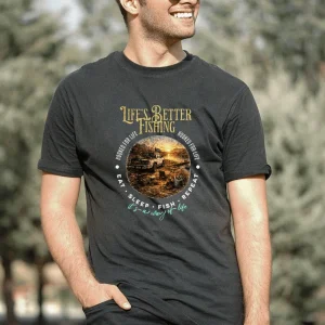 Life’s Better Fishing T-Shirt } Fishing Themed Tee's | Fishing T-Shirts