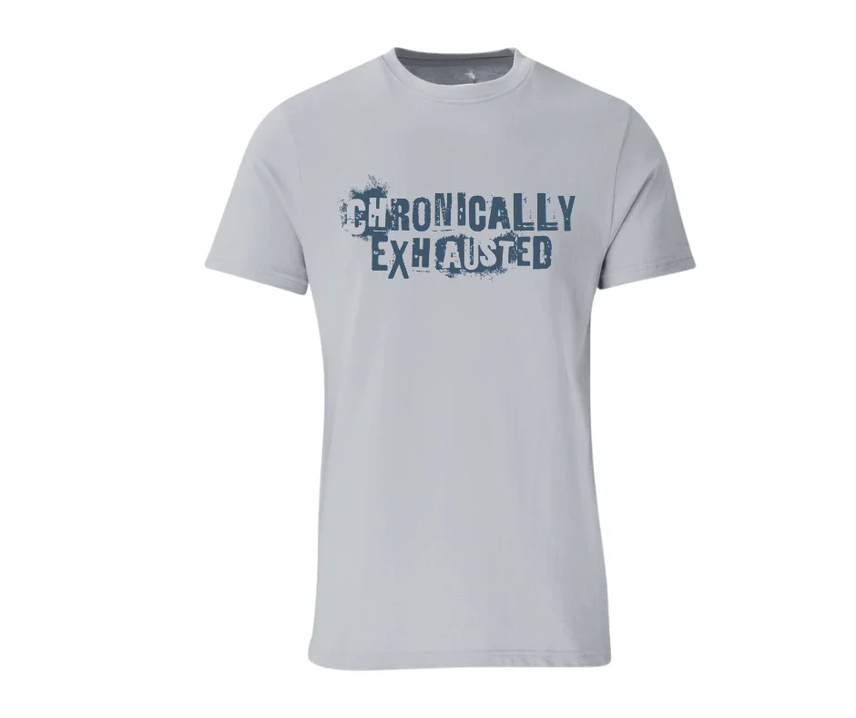 Wine-Ot Chronically Exhausted Graphic T-Shirt | Old School T-sHirt | Wine-Ot T-shirts