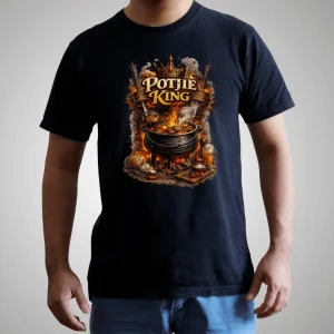 Wine-Ot Potjie King Graphic T-Shirt | Potjie T-shirt | Wine-Ot T-Shirts