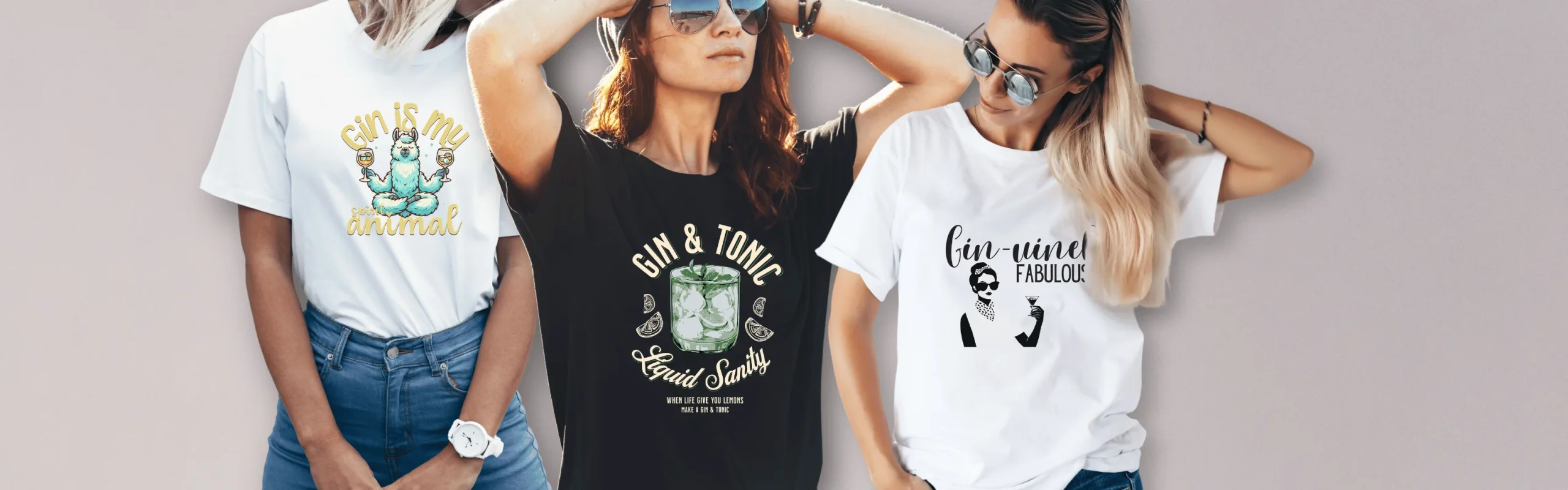 Wine-Ot Gin themes Range of T-Shirts | Gin Themed T-Shirts