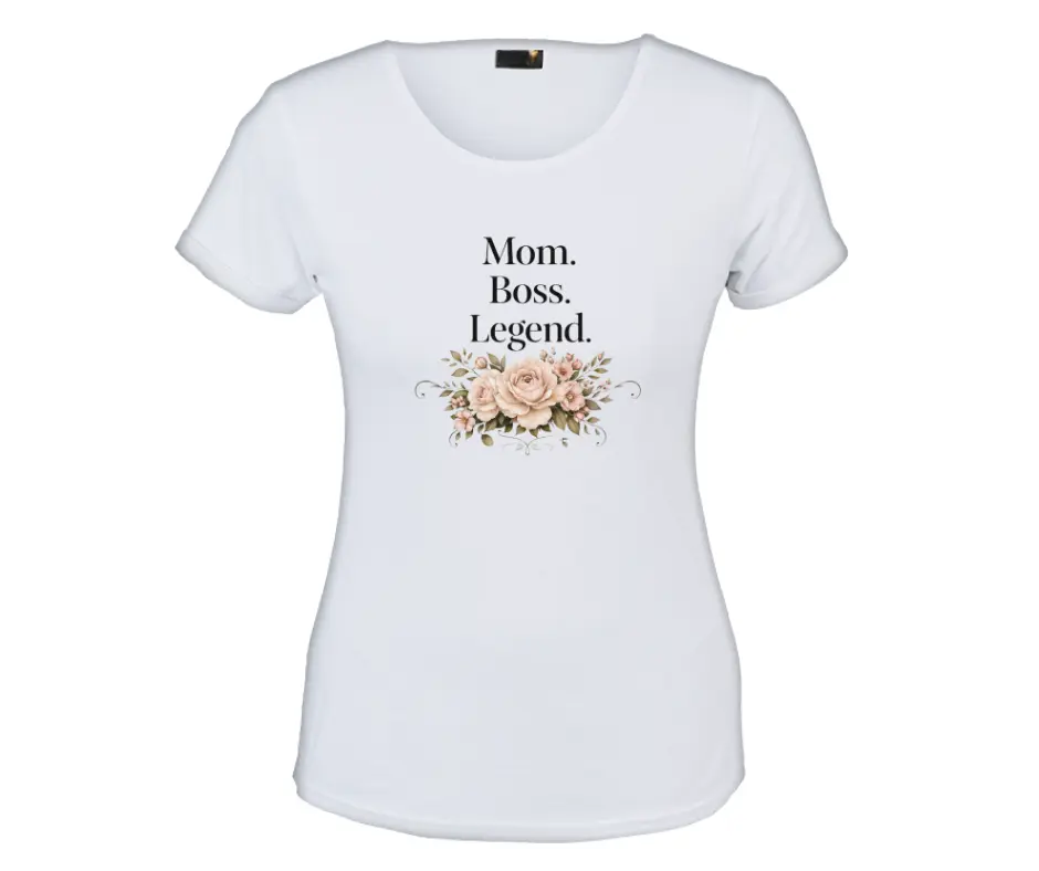 Wine-Ot Mom. Boss. Legend. T-Shirt | Mom's Tee | Mothers Day T-Shirt Ladies