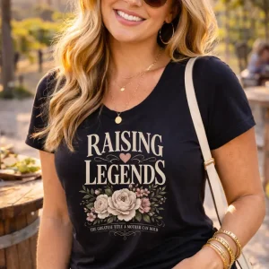 Wine-Ot Raising Legends T-Shirt | Mom's Tee | Mothers Day