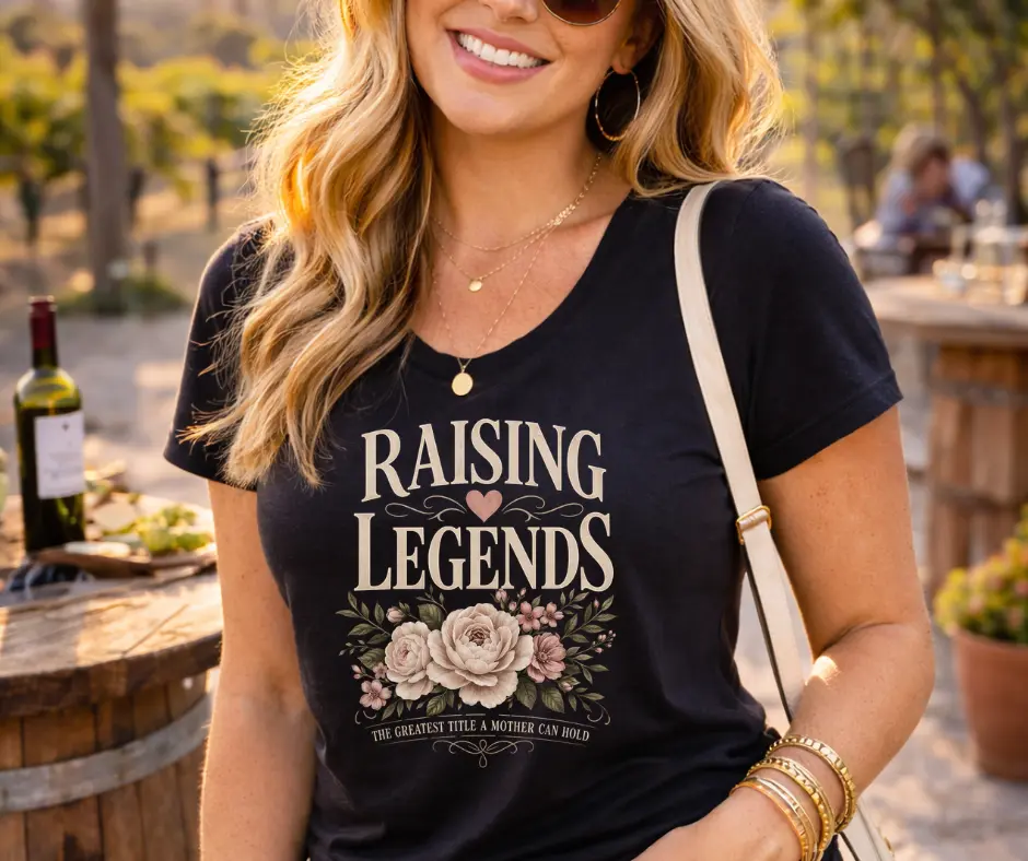 Wine-Ot Raising Legends T-Shirt | Mom's Tee | Mothers Day