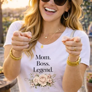 Wine-Ot Mom. Boss. Legend. T-Shirt | Mom's Tee | Mothers Day T-Shirt