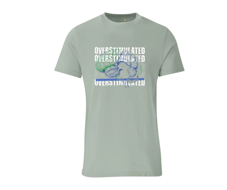 Wine-Ot “Overstimulated” Graphic T-Shirt | ADHD T-Shirt | Overstimulated Tee