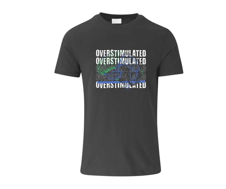 Wine-Ot “Overstimulated” Graphic T-Shirt | ADHD T-Shirt | Overstimulated Tee