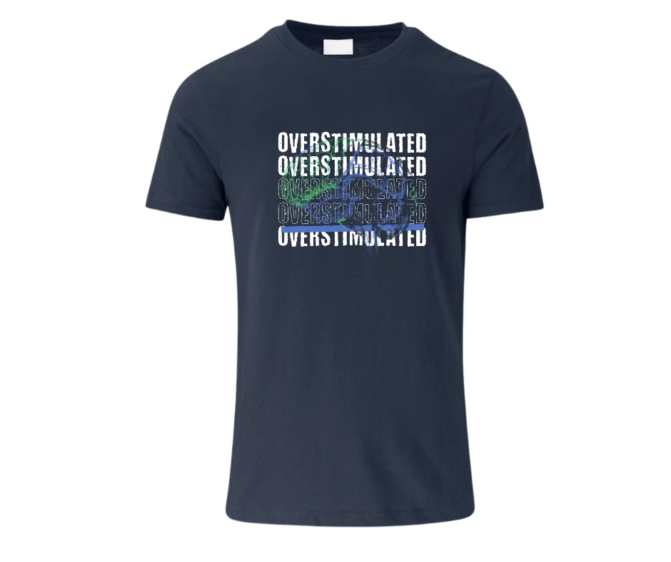 Wine-Ot “Overstimulated” Graphic T-Shirt | ADHD T-Shirt | Overstimulated Tee