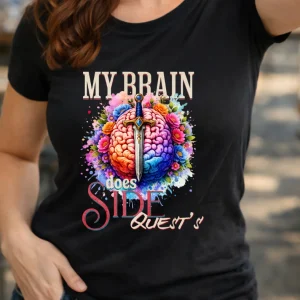 Wine-Ot My Brain Does Side Quests Tee | adhd t-shirt | Funny ADHD shirt