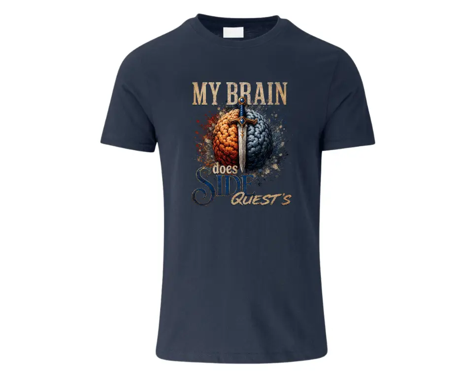 Wine-Ot My Brain Does Side Quests Tee | adhd t-shirt | Funny ADHD shirt