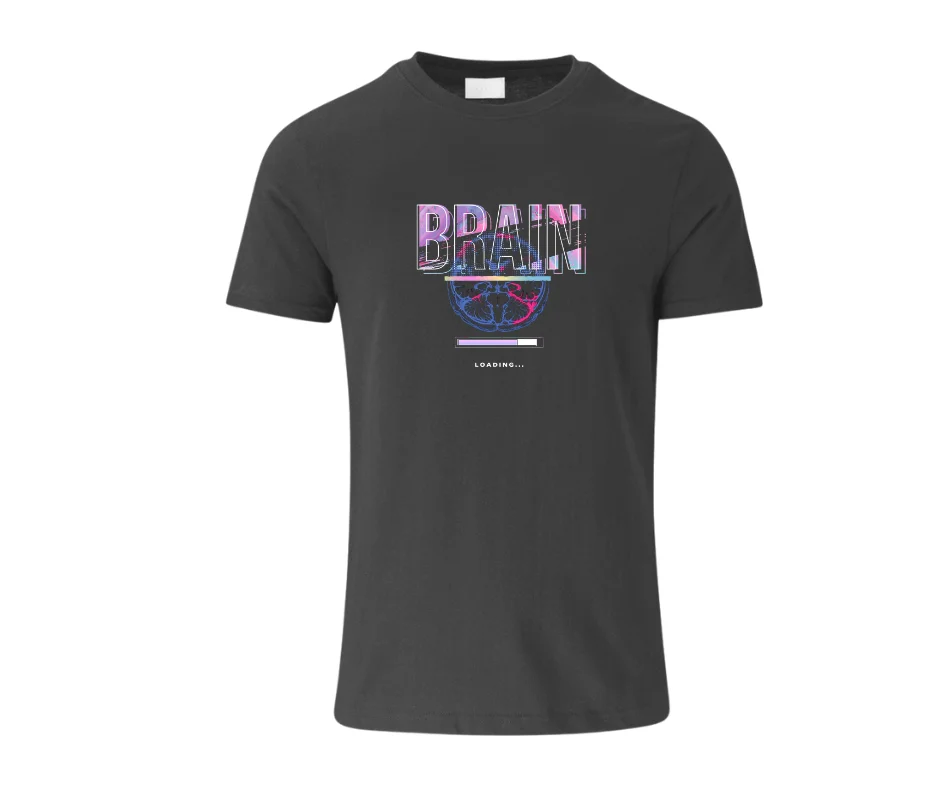Wine-Ot “Brain Loading…” Funny ADHD Graphic T-Shirt | ADHD Tee