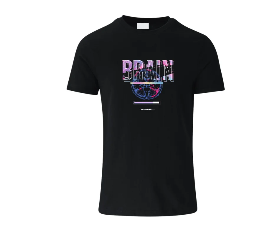 Wine-Ot “Brain Loading…” Funny ADHD Graphic T-Shirt | ADHD Tee