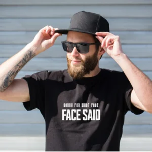 Wine-Ot “Sorry For What My Face Said” Funny Sarcastic T-Shirt | Passive Aggressive Tee | Unfiltered Energy