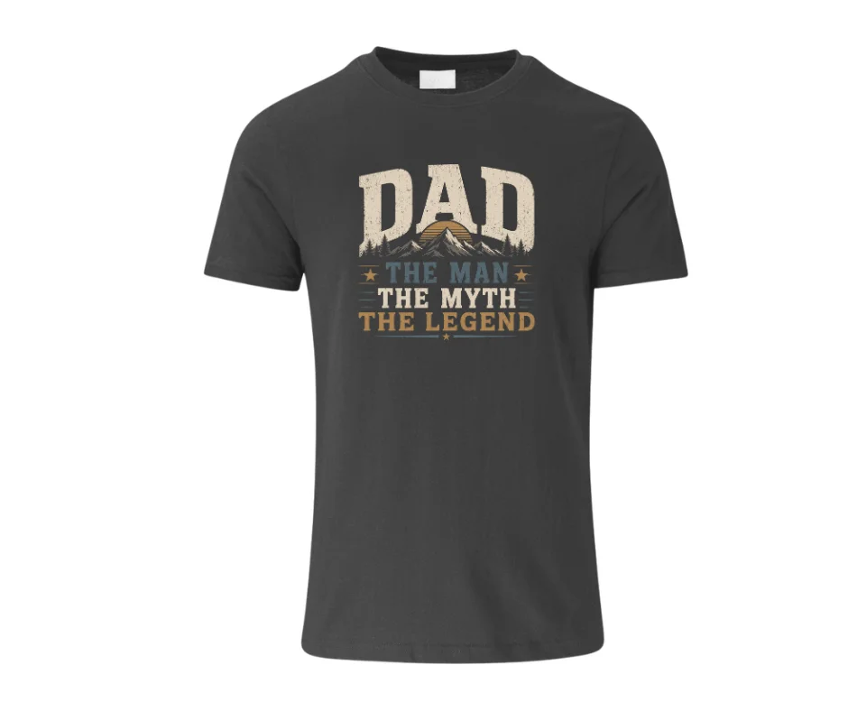 wine-Ot Dad – The Man The Myth The Legend T-Shirt grey | Dad Tshirt | Father's Day