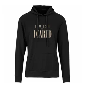 unfiltered energy | graphic hoodie | wine-Ot i wish I cared hoodie