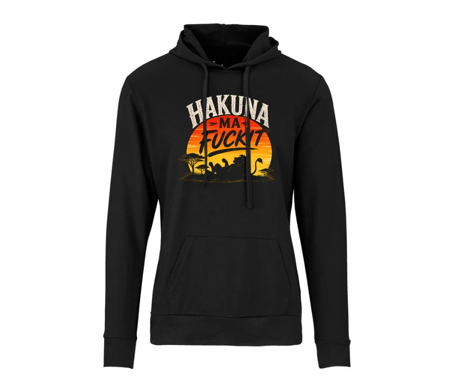 unfiltered energy | graphic hoodie | wine-Ot hakuna ma fuck it hoodie